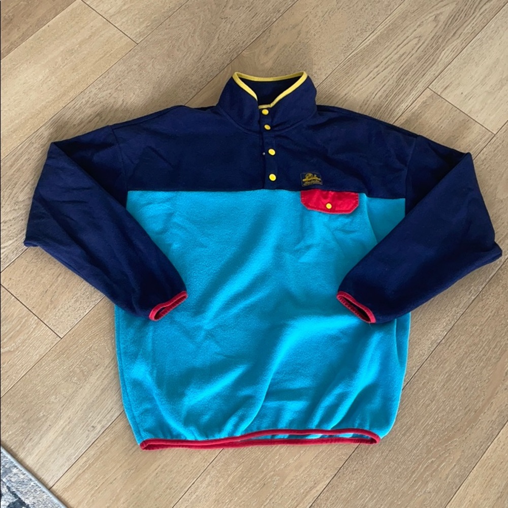 Mens Polar Fleece Pullover Midnight Combo.